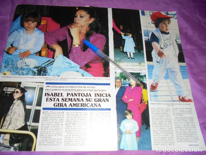 Coleccionismo de Revistas y Peri&oacute;dicos: RECORTE PRENSA : ISABEL PANTOJA,  INICIA GIRA AMERICANA. SEMANA, NOVBRE 1986