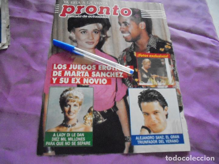 Coleccionismo de revistas y peri&oacute;dicos: RECORTE PRENSA : LOS JUEGOS DE MARTA SANCHEZ Y SU NOVIO. CLAN TV, 1988