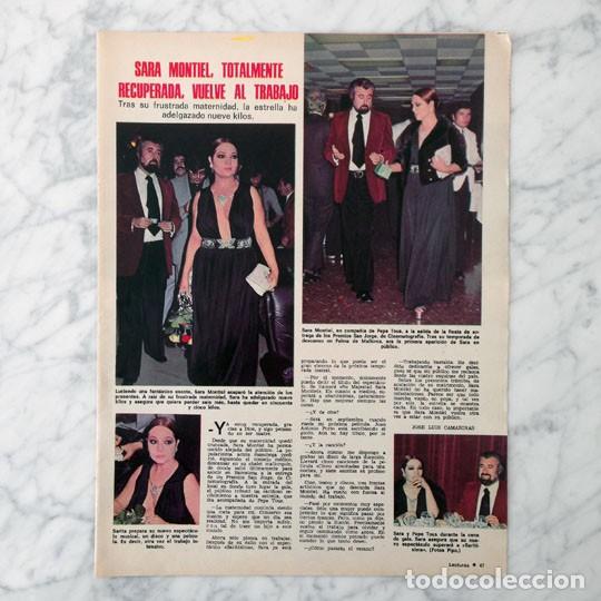 Coleccionismo de revistas y peri&oacute;dicos: REPORTAJE - SARA MONTIEL - 1975