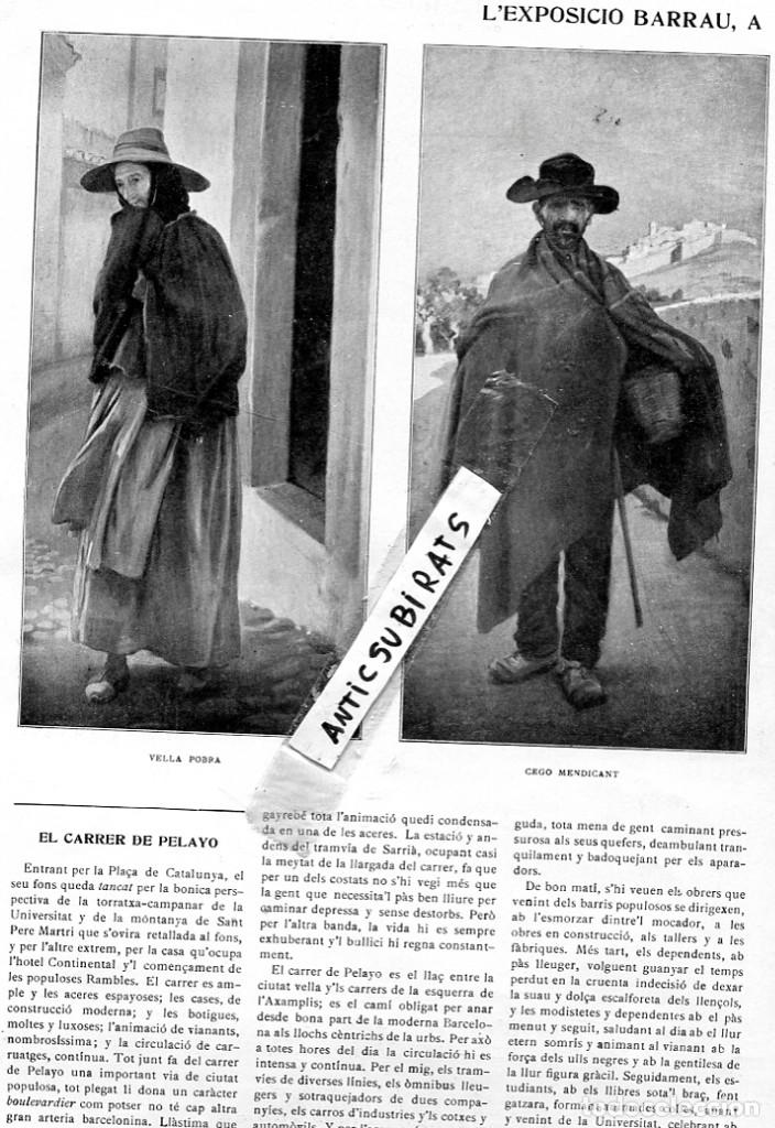 Coleccionismo de Revistas y Peri&oacute;dicos: REVISTA A&Ntilde;O 1916 PINTOR BARRAU ESQUI DEPORTE FEMENINO EN RIBES SASTRES DE BARCELONA