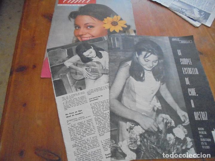 Coleccionismo de Revistas y Peri&oacute;dicos: RECORTE DE PRENSA : ROCIO DURCAL : DE SIMPLE ESTRELLA DE CINE, A ACTRIZ. AMA, OCTBRE 1964