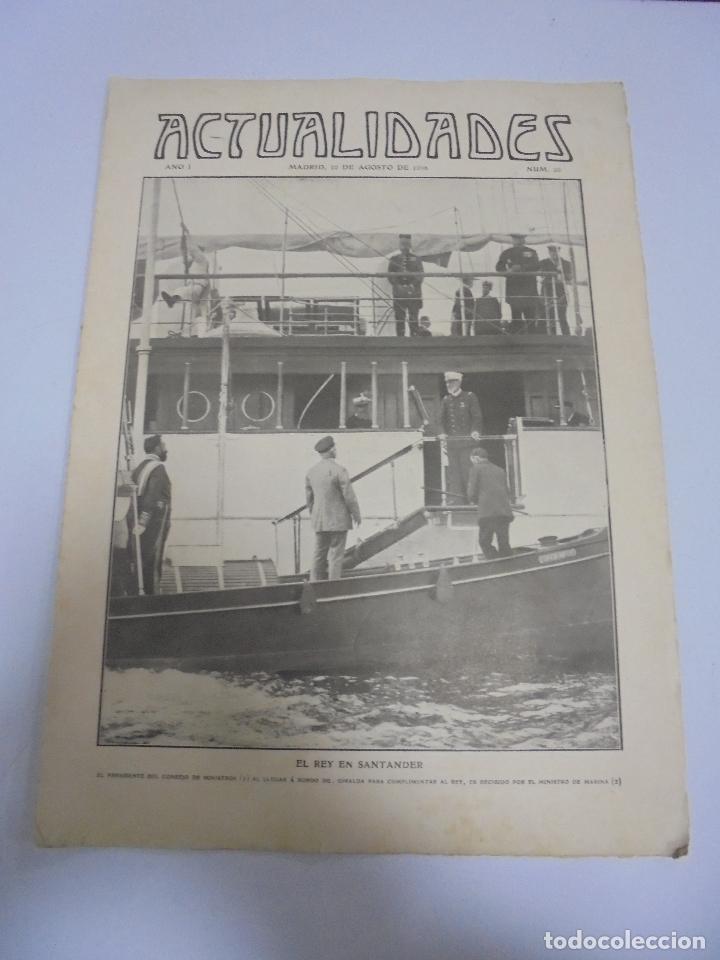 Collection Magazines and Newspapers: REVISTA. ACTUALIDADES. N&ordm; 26. EL REY EN SANTANDER, ASUNTOS VARIOS, TERRORISMO EN BARCELONA