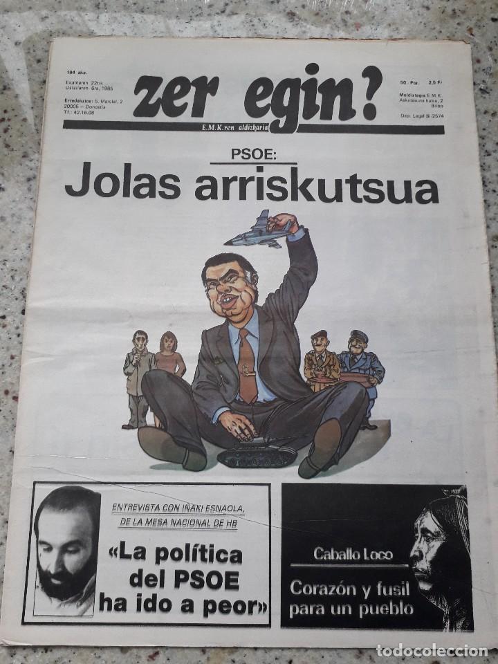 Coleccionismo de revistas y peri&oacute;dicos: ZER EGIN? n 194 22 junio 1985 EMK MOVIMIENTO COMUNISTA DE EUSKADI.esnaola.prostitucion.oriente medio