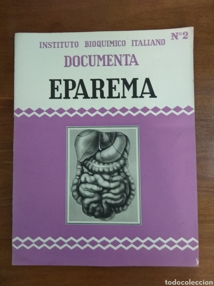 Coleccionismo de Revistas y Peri&oacute;dicos: Revista medica Instituto Bioqu&iacute;mico Italiano. Eparema. A&ntilde;o 1936