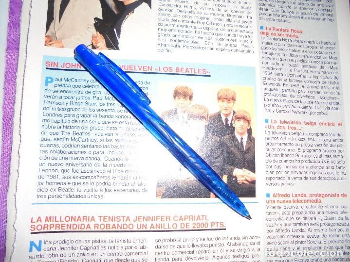 Coleccionismo de Revistas y Peri&oacute;dicos: RECORTE PRENSA  : VUELVEN LOS BEATLES SIN JOHN LENNON. CLAN TV