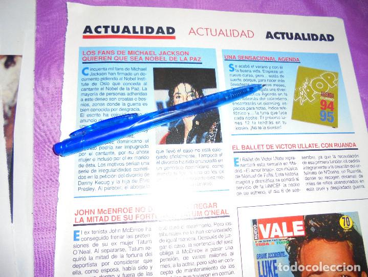 Coleccionismo de Revistas y Peri&oacute;dicos: RECORTE PRENSA : LOS FANS DE MICHAEL JACKSON, QUIEREN QUE SEA NOBEL DE LA PAZ. CLAN TV