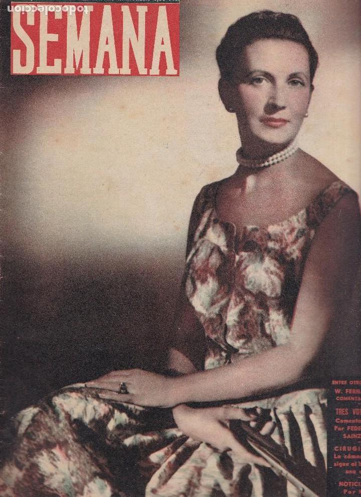 Coleccionismo de Revistas y Peri&oacute;dicos: SEMANA - REVISTA N&ordm; 888 / 26 FEBRERO 1957 - PORTADA : MARIA TERESA GANDASEGUI
