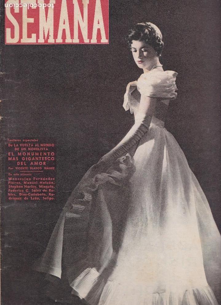 Coleccionismo de Revistas y Peri&oacute;dicos: SEMANA - REVISTA N&ordm; 790 / 12 ABRIL 1955 - PORTADA : MARIA DEL P&Iacute;LAR RODRIGUEZ