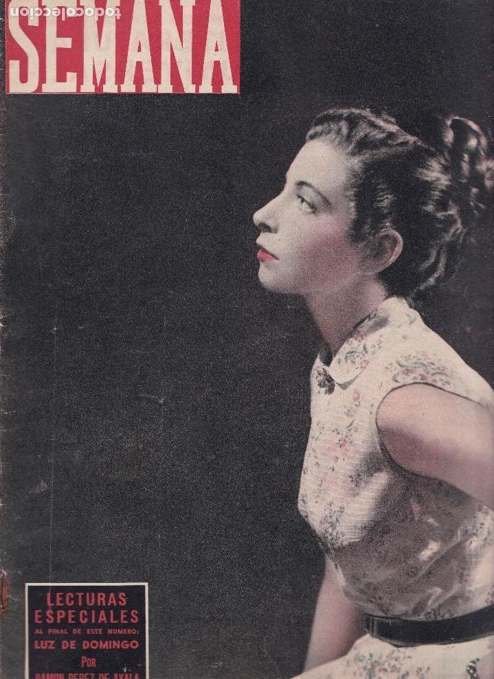 Coleccionismo de Revistas y Peri&oacute;dicos: SEMANA - REVISTA N&ordm; 699 / 14 JULIO 1953 - PORTADA : MARI LUZ LARIOS TEIJEIRO