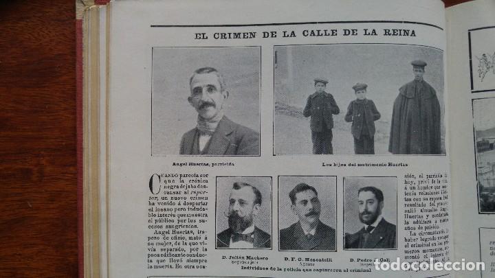 Collection Magazines and Newspapers: CRIMEN DE LA CALLE DE LA REINA MADRID ANGEL HUERTAS PARRICIDA HOJA A&Ntilde;O 1904