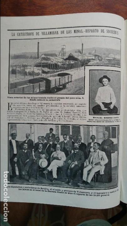 Collection Magazines and Newspapers: LA CATASTROFE DE VILLANUEVA DE LAS MINAS CONFLICTO DEL PAN EN MADRID 2 HOJAS A&Ntilde;O 1904