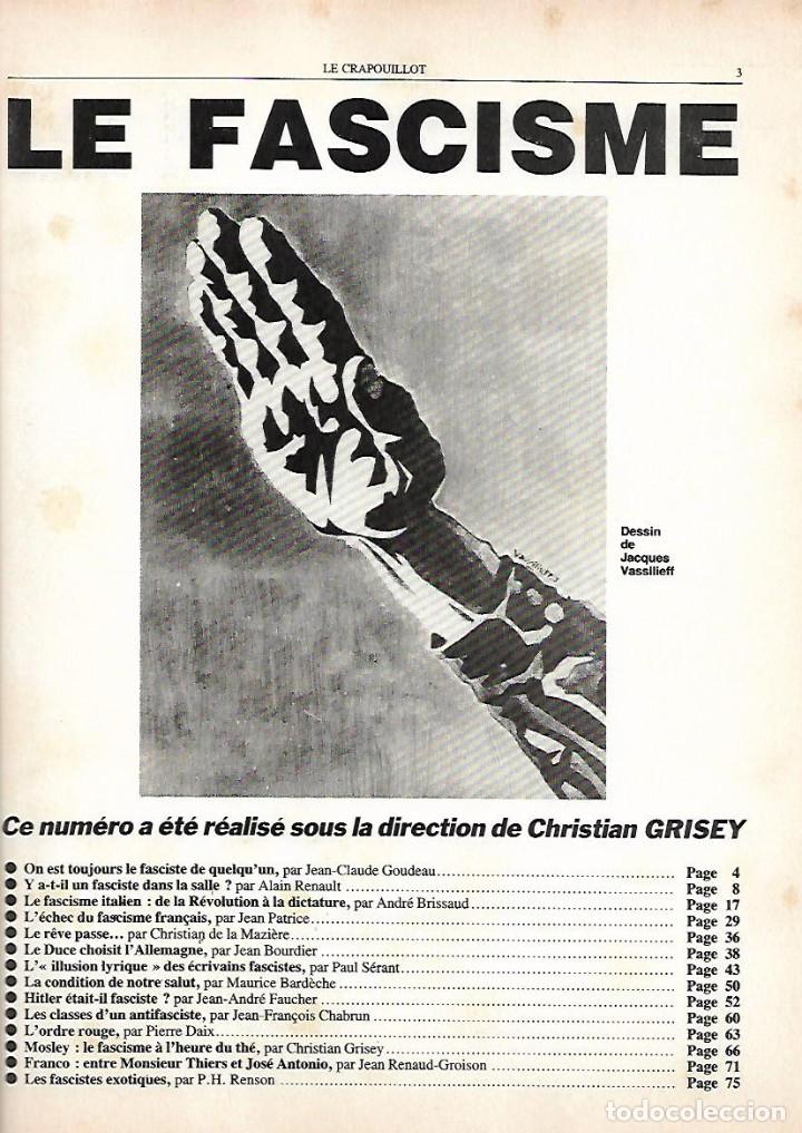 Collezionismo di Riviste e Giornali: A&Ntilde;O 1984 REVISTA FRANCESA LE CRAPOUILLOT LES FASCISTES EL FASCISMO FRANCO ENTRE THIERS JOSE ANTONIO