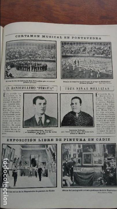 Collectionnisme de Revues et Journaux: CERTAMEN MUSICAL EN PONTEVEDRA ORFEON REDONDELA UNION ARTISTICA SAN SEBASTIAN HOJA A&Ntilde;O 1904