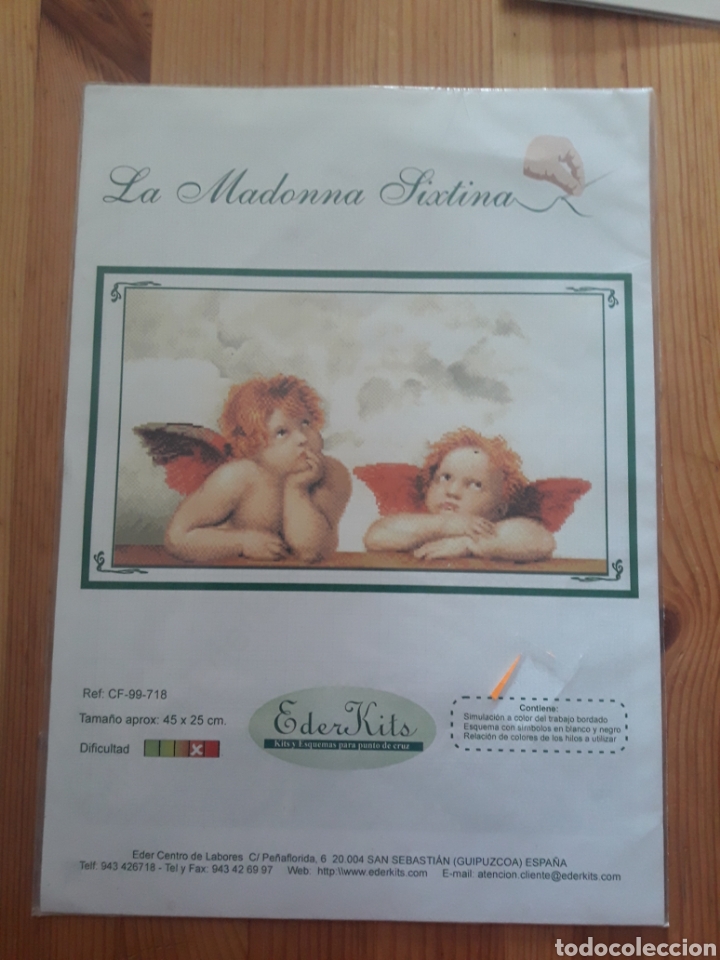 Coleccionismo de Revistas y Peri&oacute;dicos: patron punto de cruz eder kits la madonna sixtina