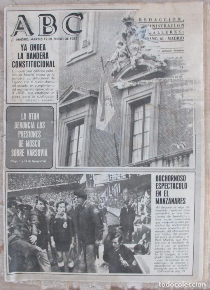 Coleccionismo de Revistas y Peri&oacute;dicos: DIARIO ABC 12 DE ENERO DE 1982