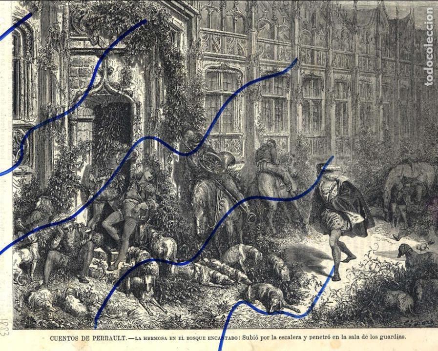 Coleccionismo de Revistas y Peri&oacute;dicos: PERRAULT  CUENTO 1883 EL BOSQUE ENCANTADO ILUSTRACION HOJA REVISTA