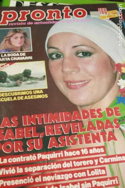 Coleccionismo de Revistas y Peri&oacute;dicos: MARTA CHAVARRI JACQUELINE BISSET LOLITA ISABEL PANTOJA