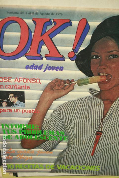 Coleccionismo de revistas y peri&oacute;dicos: REVISTA JUVENIL OK  LORENZO SANTAMARIA CAMILO SESTO JOSE ALONSO 1976