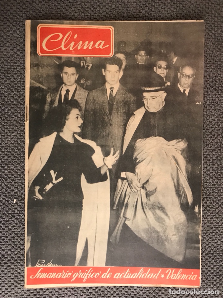 Coleccionismo de Revistas y Peri&oacute;dicos: CLIMA. Semanario Grafico de Actualidad Valencia No.152 (a.1957) Carmen Sevilla.. RIADA..
