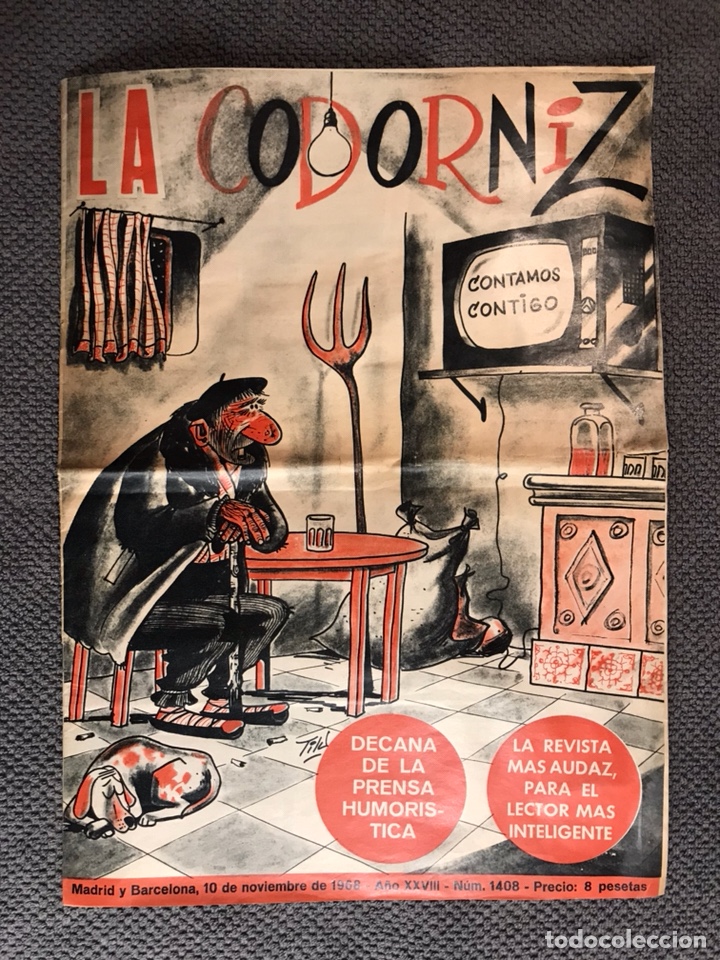 Coleccionismo de Revistas y Peri&oacute;dicos: LA CODORNIZ. Contamos Contigo. No.1408 (a.1968)
