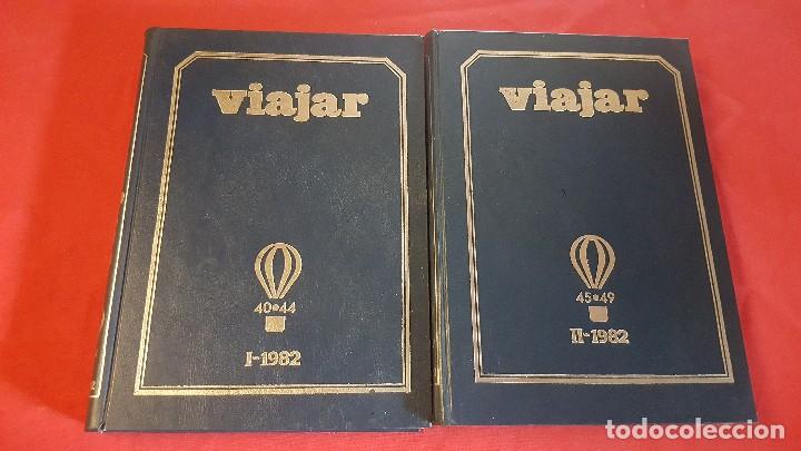 Coleccionismo de Revistas y Peri&oacute;dicos: REVISTA VIAJAR A&Ntilde;O 1982 COMPLETO. ENCUADERNADO EN PIEL EDITORIAL.