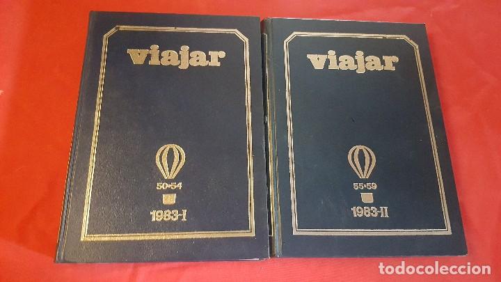 Coleccionismo de Revistas y Peri&oacute;dicos: REVISTA VIAJAR A&Ntilde;O 1983 COMPLETO. ENCUADERNADO EN PIEL EDITORIAL.