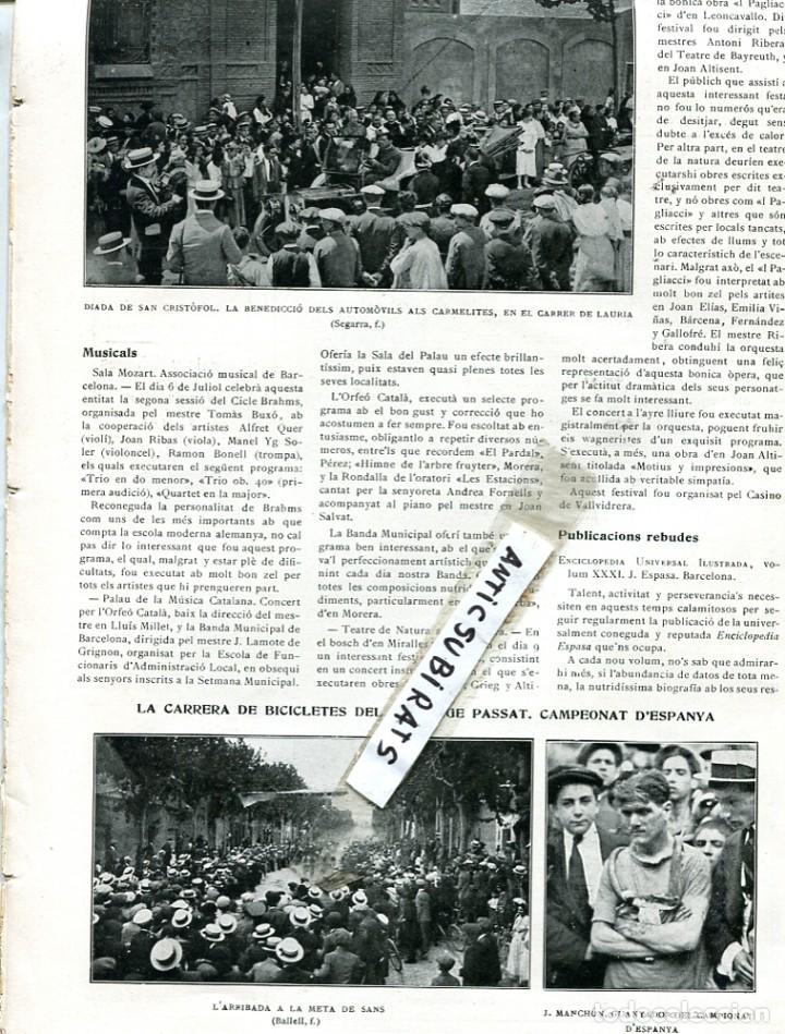 Coleccionismo de Revistas y Peri&oacute;dicos: REVISTA A&Ntilde;O 1916 CAMPEONATO NACIONAL DE ESPA&Ntilde;A DE CICLISMO J. MANCHON