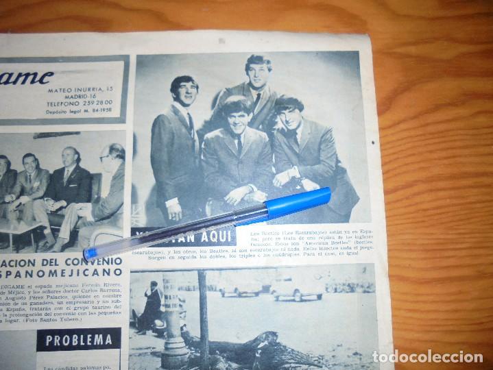 Coleccionismo de revistas y peri&oacute;dicos: RECORTE PRENSA : THE  AMERICAN  BEATLES . DIGAME, SEPBRE 1964