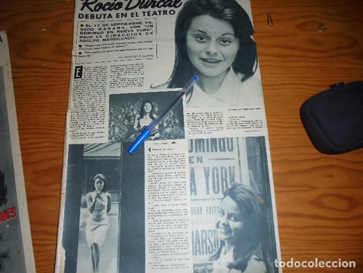 Coleccionismo de Revistas y Peri&oacute;dicos: RECORTE PRENSA : ROCIO  DURCAL DEBUTA EN EL TEATRO . DIGAME, SEPBRE 1964