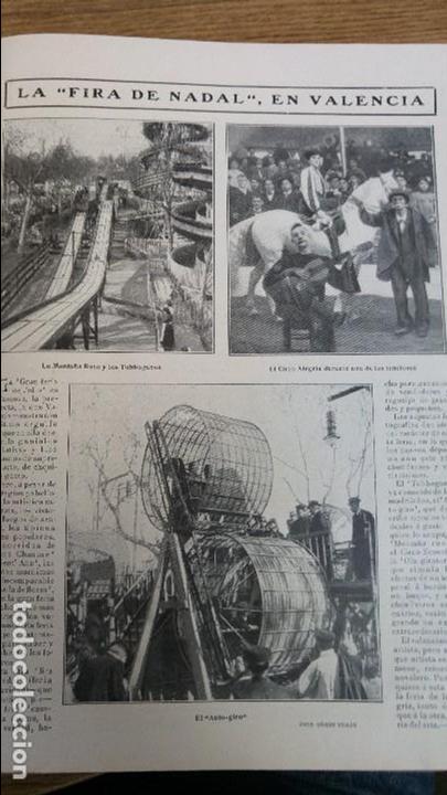 Collezionismo di Riviste e Giornali: LA FIRA DE NADAL EN VALENCIA CIRCO ALEGRIA ALMERIA ALCAZABA HOJA REVISTA A&Ntilde;O 1909