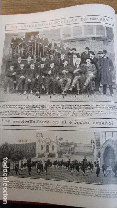 Collezionismo di Riviste e Giornali: LA UNIVERSIDAD POPULAR DE MIERES AMETRALLADORAS DEL EJERCITO ESPA&Ntilde;OL BRIGADAS VALLVIDRERA A&Ntilde;O 1909