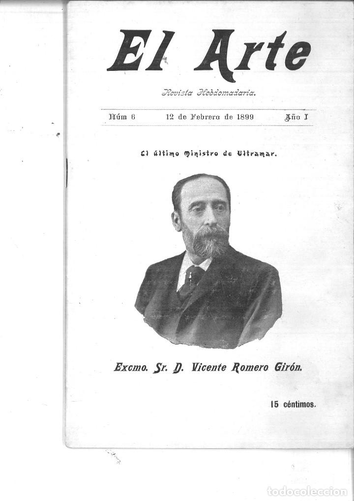 Sammeln von Zeitschriften und Zeitungen: EL ARTE. REVISTA HEBDOMADARIA A&Ntilde;O I N&Uacute;M. 6