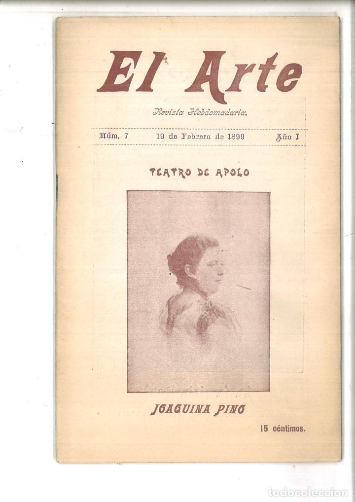 Colecionismo de Revistas e Jornais: EL ARTE. REVISTA HEBDOMADARIA A&Ntilde;O I N&Uacute;M. 7