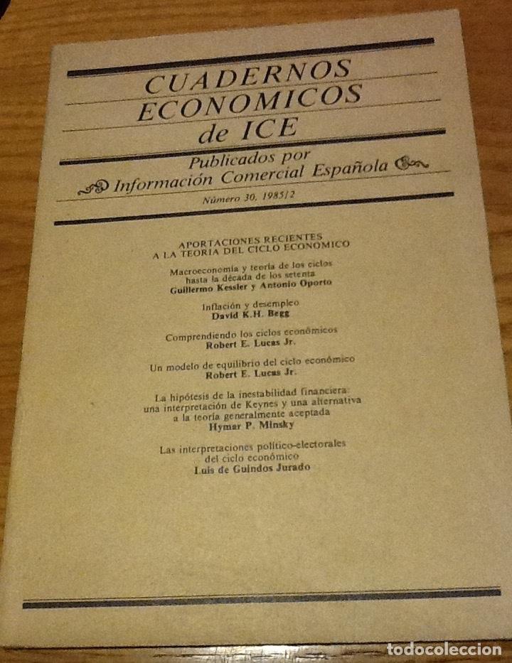 Colecionismo de Revistas e Jornais: Cuadernos econ&oacute;micos de ICE 30, 1985/2. Aportaciones recientes a la teor&iacute;a del ciclo economico