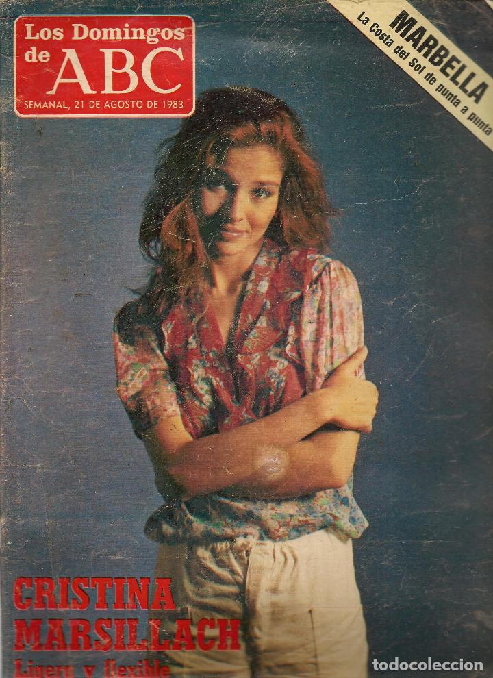 Coleccionismo de Revistas y Peri&oacute;dicos: LOS DOMINGOS DE ABC. N&ordm; 798. CRISTINA MARSILLACH. 21 AGOSTO 1983.  (RF.MA) ST/MG9