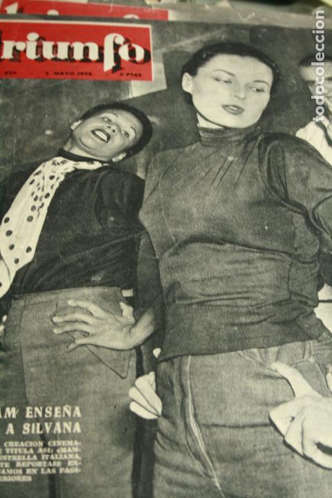 Coleccionismo de revistas y peri&oacute;dicos: SILAVANA MAGNANO  ANA MARISCAL PAQUITA RICO  1954