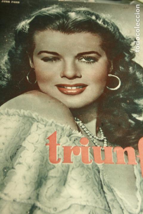 Coleccionismo de Revistas y Peri&oacute;dicos: REVISTA TRIUNFO N&ordm; 211 EDUARD G. ROBINSON  AVA GARDNER  JANIS PAIGE  1950