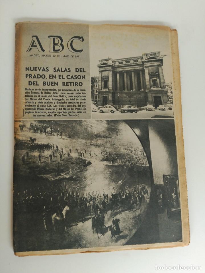 Coleccionismo de Revistas y Peri&oacute;dicos: Peri&oacute;dico ABC 22/06/1971 - El Prado, El Retiro