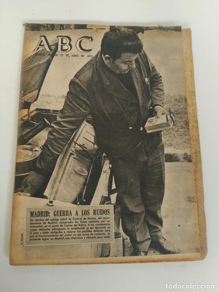 Coleccionismo de Revistas y Peri&oacute;dicos: Peri&oacute;dico ABC 22/04/1972 - Madrid guerra a los ruidos