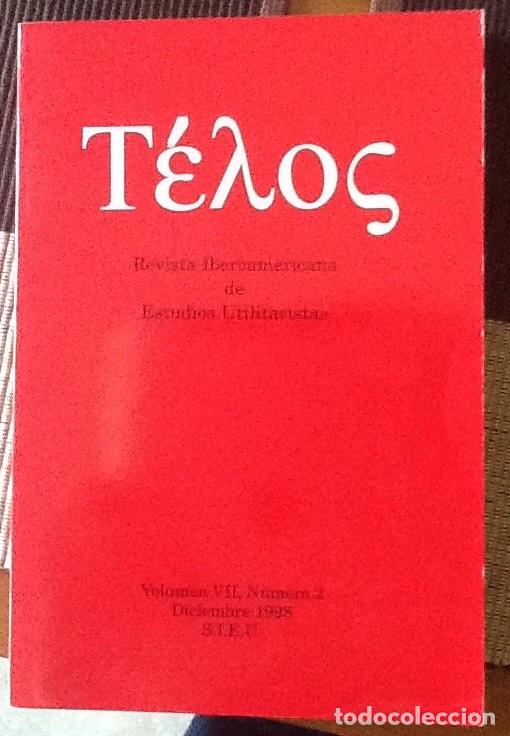 Coleccionismo de revistas y peri&oacute;dicos: Telos. Revista iberoamericana de estudios utilitaristas. Volumen VII, n&uacute;mero 2. 1998