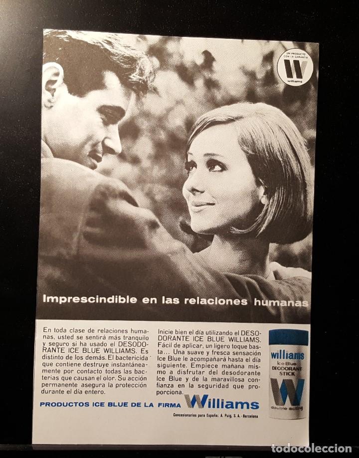Coleccionismo de Revistas y Peri&oacute;dicos: Hoja Publicidad. Desodorante Williams. (READERS DIGEST 1965)
