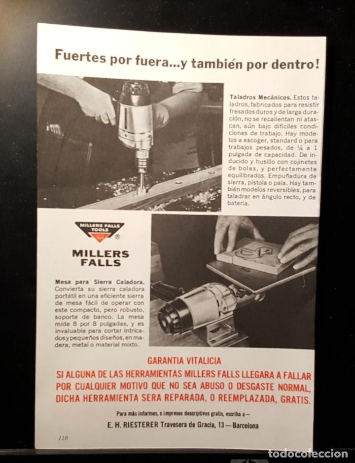 Coleccionismo de Revistas y Peri&oacute;dicos: Hoja Publicidad. Herramientas Millers Falls. (READERS DIGEST 1965)