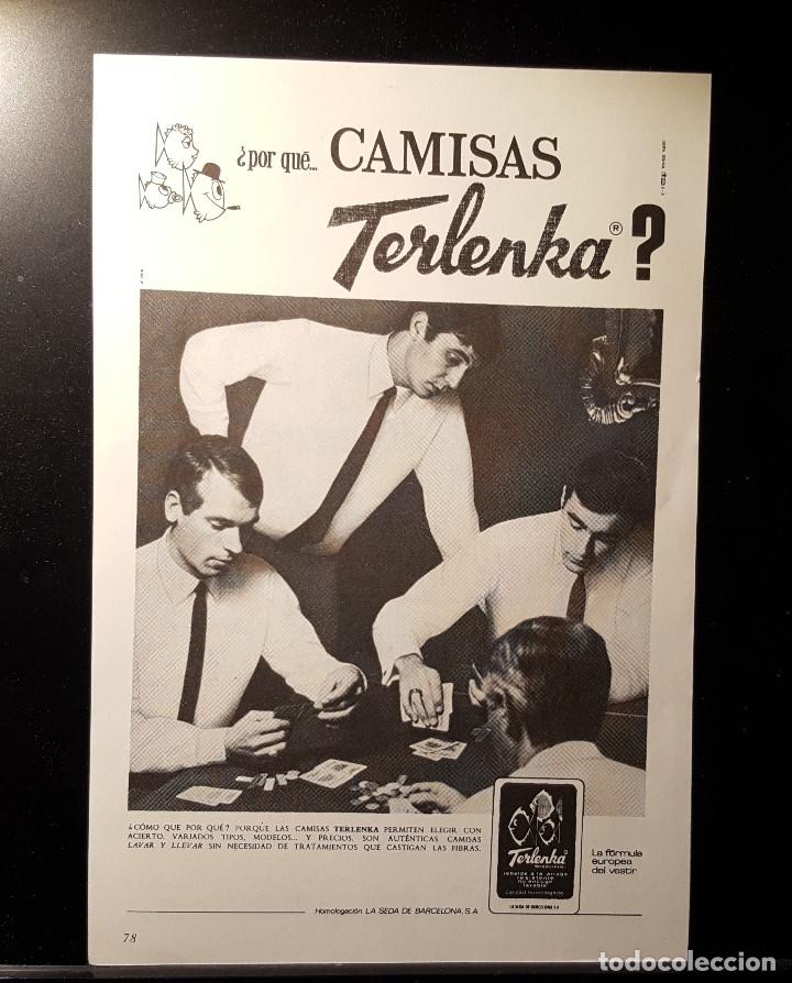 Coleccionismo de Revistas y Peri&oacute;dicos: Hoja Publicidad. Camisas Terlenka. (READERS DIGEST 1965)