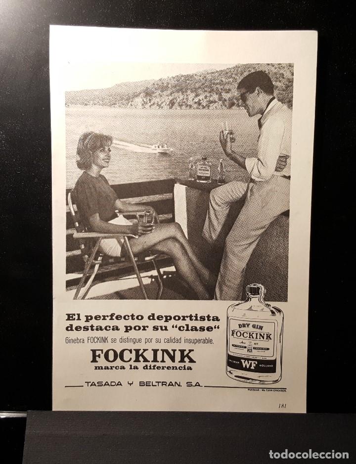 Coleccionismo de Revistas y Peri&oacute;dicos: Hoja Publicidad. Ginebra Fockink. (READERS DIGEST 1965)