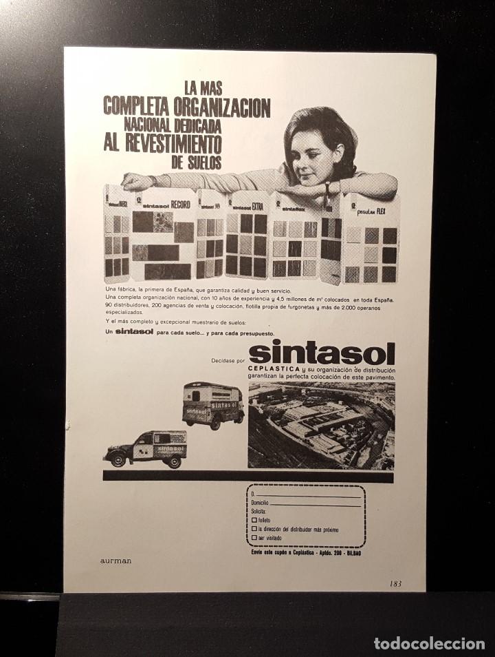 Coleccionismo de Revistas y Peri&oacute;dicos: Hoja Publicidad. Sintasol. (READERS DIGEST 1965)