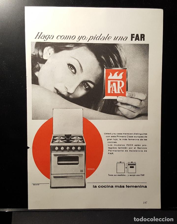Coleccionismo de Revistas y Peri&oacute;dicos: Hoja Publicidad. Cocinas Far. (READERS DIGEST 1965)
