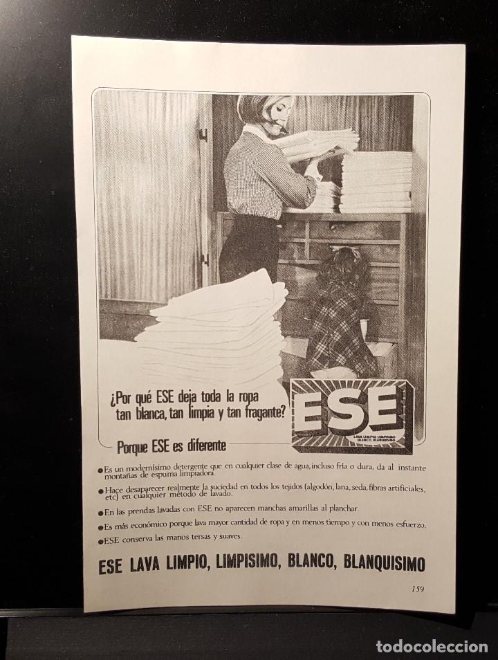 Coleccionismo de Revistas y Peri&oacute;dicos: Hoja Publicidad.Detergente ESE. (READERS DIGEST 1965)