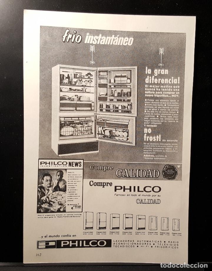 Coleccionismo de Revistas y Peri&oacute;dicos: Hoja Publicidad. Cara 1: Frigorifico Philco. Cara 2: Interfonos Fermax. (READERS DIGEST 1965)