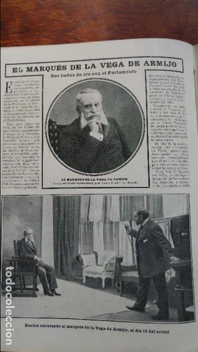 Collection Magazines and Newspapers: EL MARQUES DE LA VEGA DE ARMIJO BODAS DE ORO PARLAMENTO LIBERALES DE CORDOBA 2 HOJAS A&Ntilde;O 1904