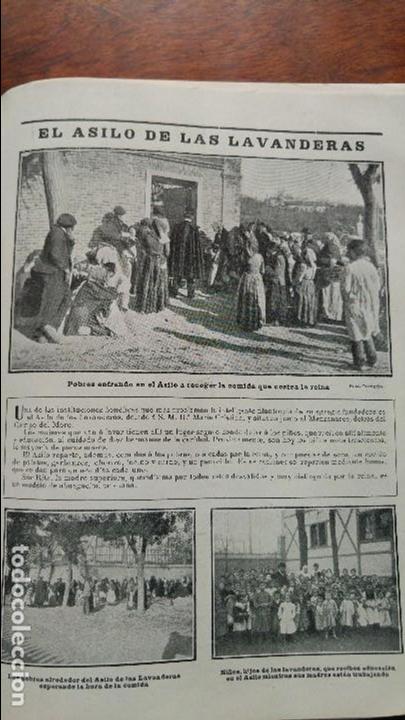 Sammeln von Zeitschriften und Zeitungen: EL ASILO DE LAS LAVANDERAS MADRID SU MAJESTAD DO&Ntilde;A MARIA CRISTINA 3 HOJAS A&Ntilde;O 1904